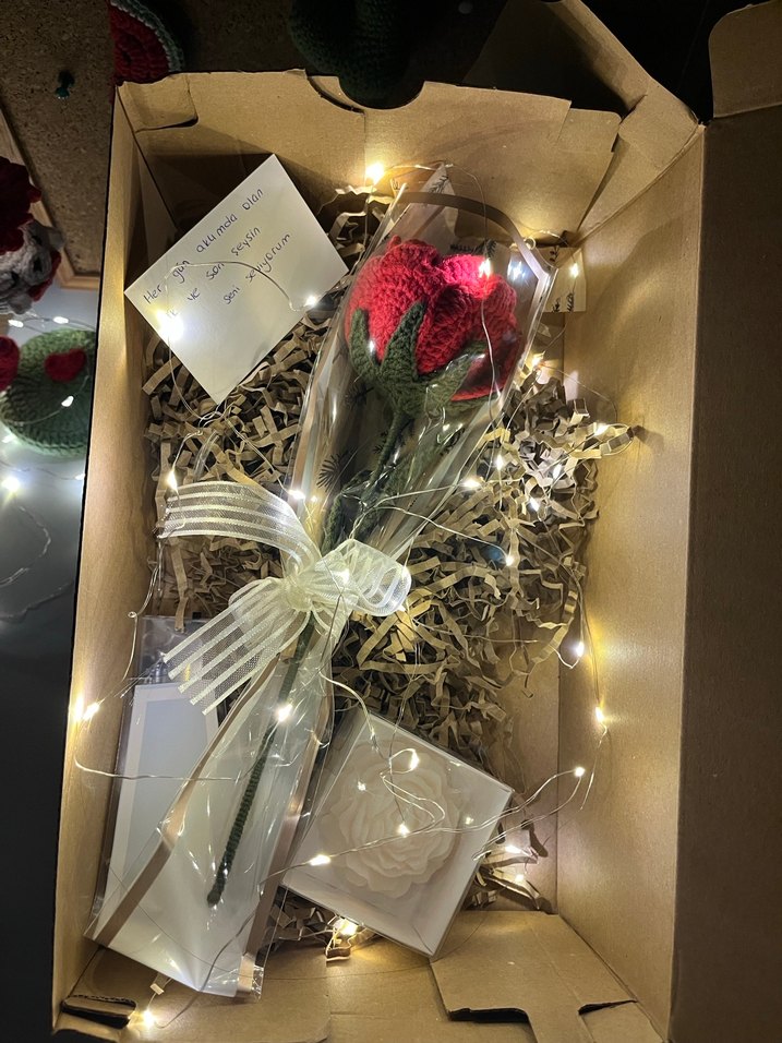 Koyu Kırmızı Gül - Görsel 2