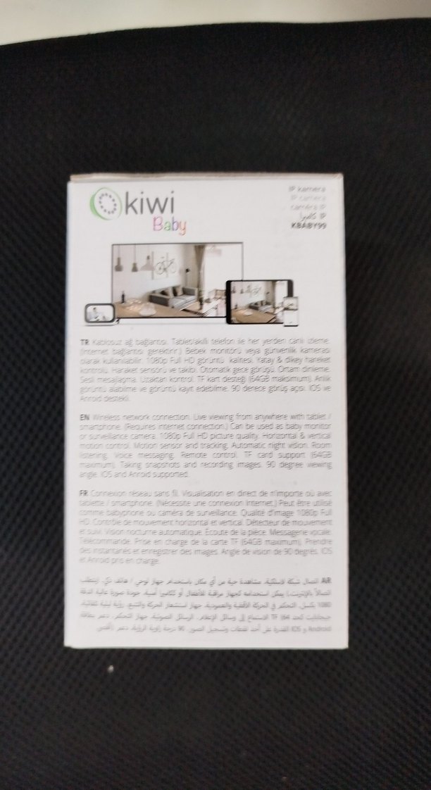 Kiwi Baby Beyaz IP Bebek Kamerası - Görsel 2