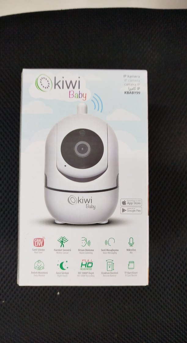 Kiwi Baby Beyaz IP Bebek Kamerası - Görsel 3