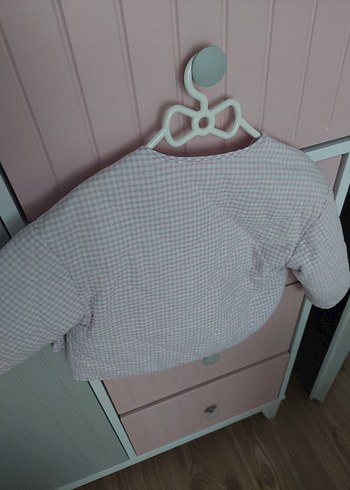 Pembe Düğmeli Kız Ceketi - Görsel 3