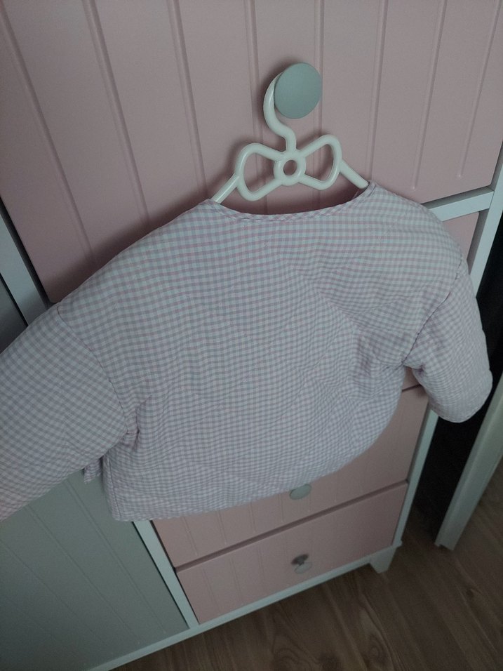 Pembe Düğmeli Kız Ceketi - Görsel 3