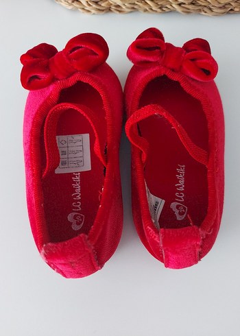 Kız Çocuk Kırmızı Fiyonklu Babet Ayakkabı - Görsel 2