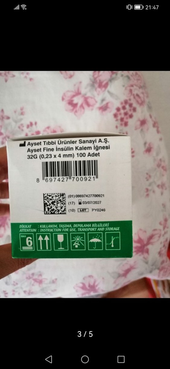 4 mm Steril Enjeksiyon İğnesi, 32G, 5 Yıl Raf Ömrü - Görsel 3