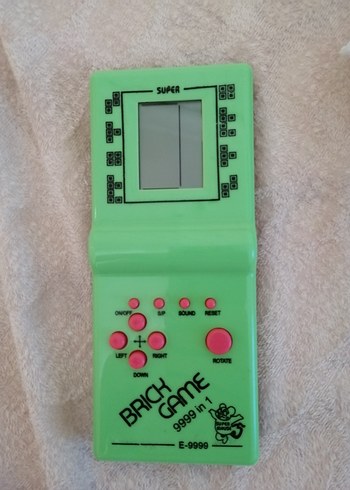 Renkli Yeşil Brick Game Konsolu - Görsel 4