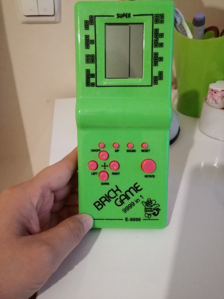 Renkli Yeşil Brick Game Konsolu - Görsel 3