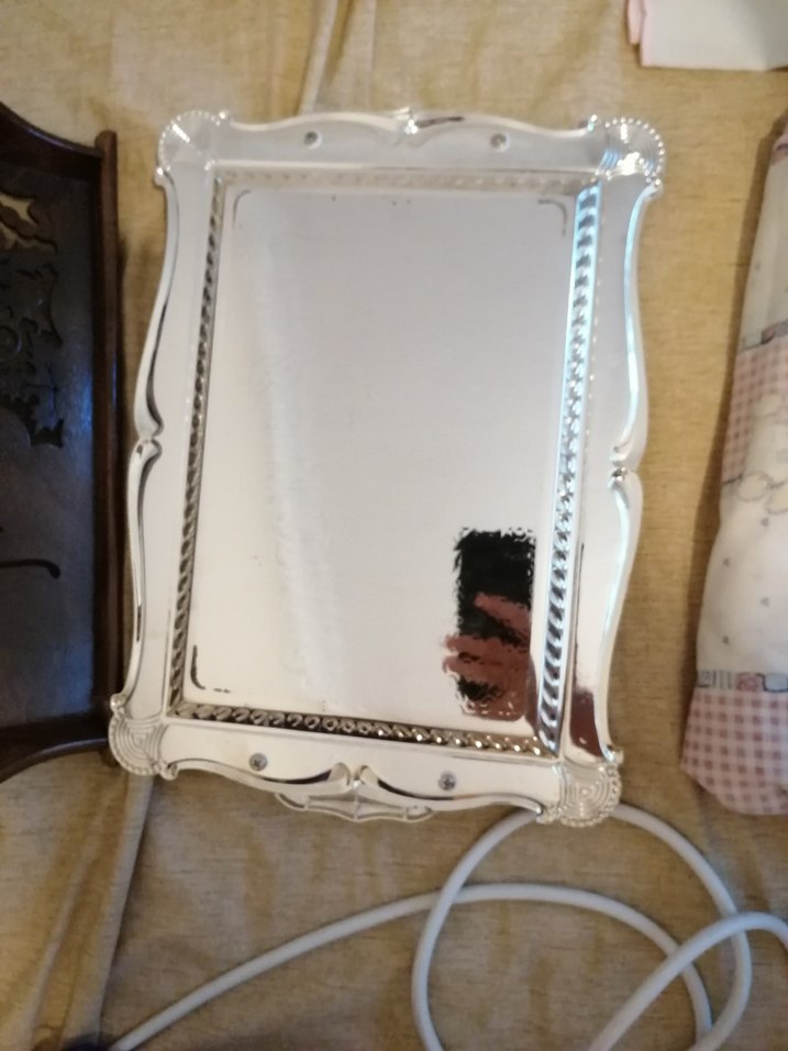 Altın Renkli Parlak Dekoratif Tepsi - Görsel 2