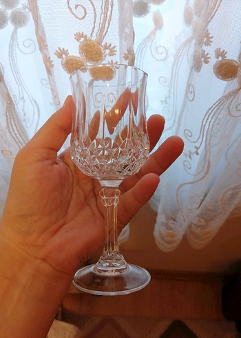 Beyaz Ayaklı Kristal Kadeh 5 adet - Görsel 3