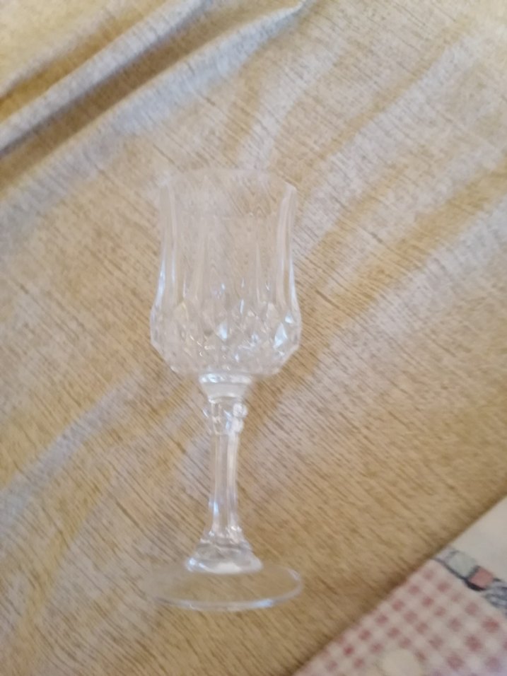 Beyaz Ayaklı Kristal Kadeh 5 adet - Görsel 5