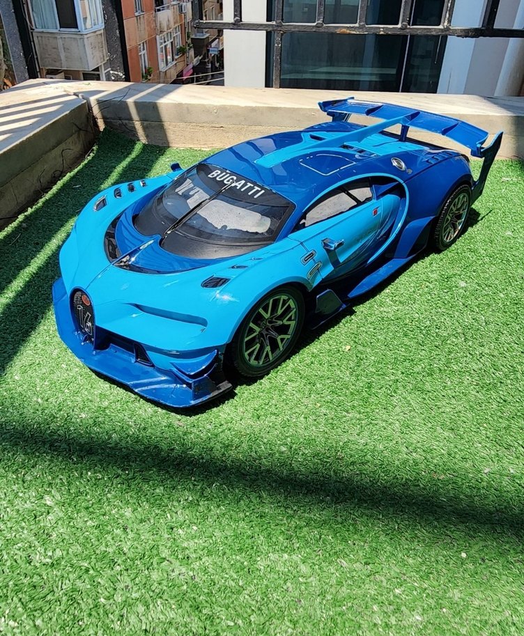 Koyu Mavi Oyuncak Araba - Görsel 5