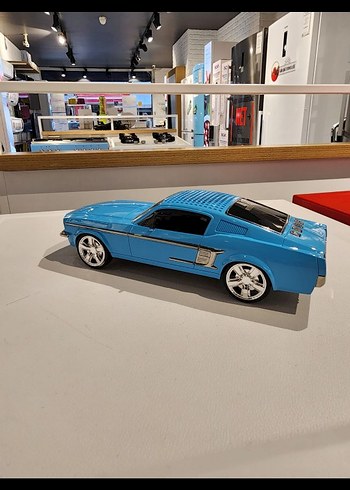 Parlak Mavi Oyuncak Araba ses bombas - Görsel 2