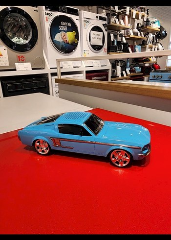 Parlak Mavi Oyuncak Araba ses bombas - Görsel 5