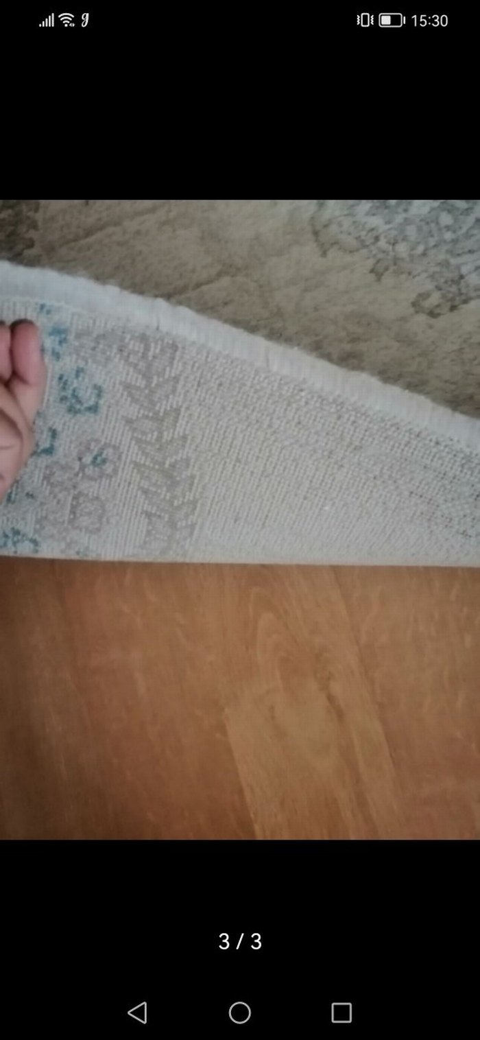 Gri Yılan Desenli Klasik Halı - Görsel 3