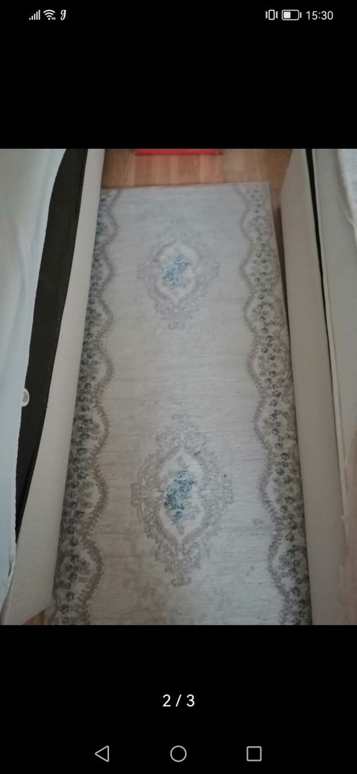 Bej Bohem Tarzı Baskılı Halı - Görsel 2