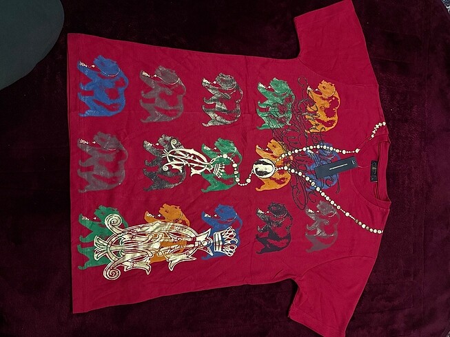 s Beden kırmızı Renk Ed Hardy