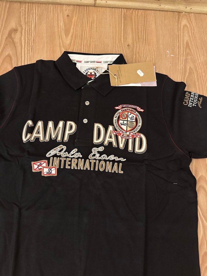 Camp David Siyah Polo Tişört — görsel 4/6