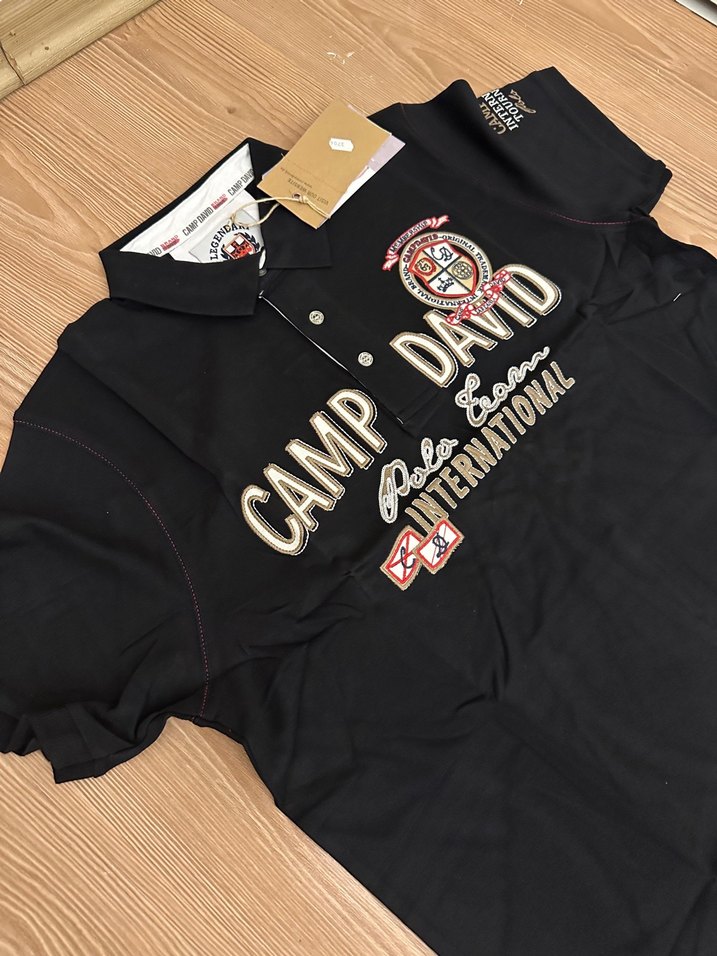 Camp David Siyah Polo Tişört — görsel 2/6