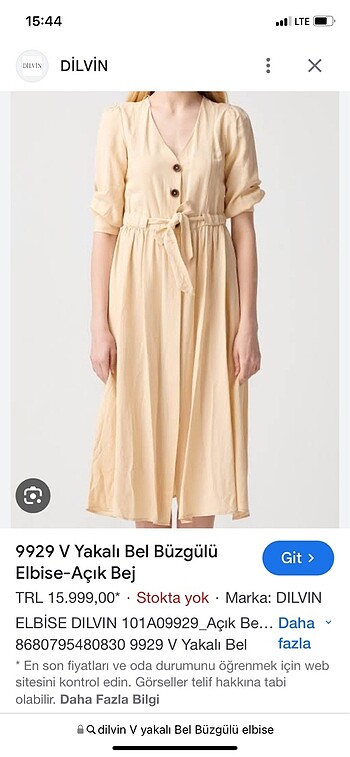 Dilvin Dilvin Elbise sıfır etiketli