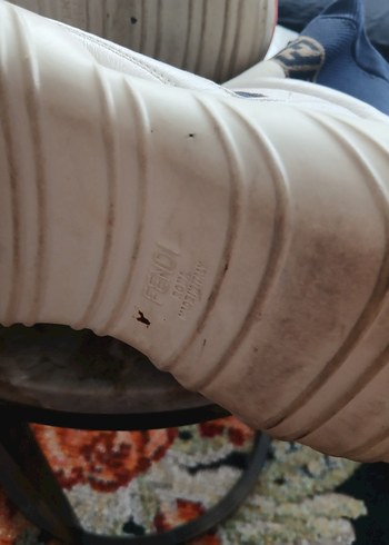 Fendi Erkek Mavi Fermuarlı Spor Ayakkabı