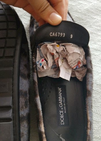 Dolce & Gabbana Kahverengi Leopar Desenli Süet Erkek Loafer