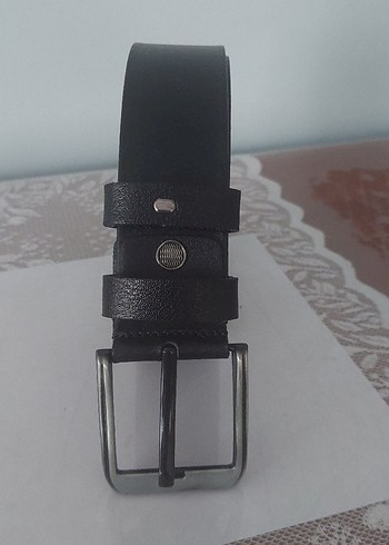 Deri Siyah Erkek Kemer - Görsel 2