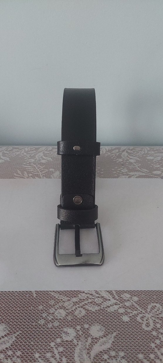 Deri Siyah Erkek Kemer - Görsel 5