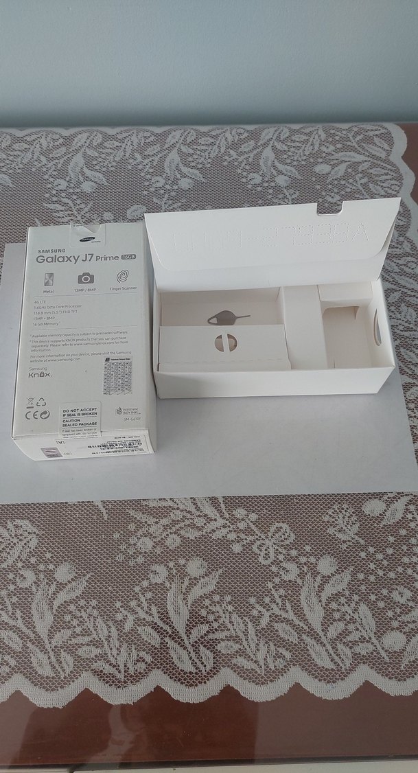 Orjinal Samsung Galaxy J7 Prime Beyaz Kutu ve İğnesi - Görsel 2