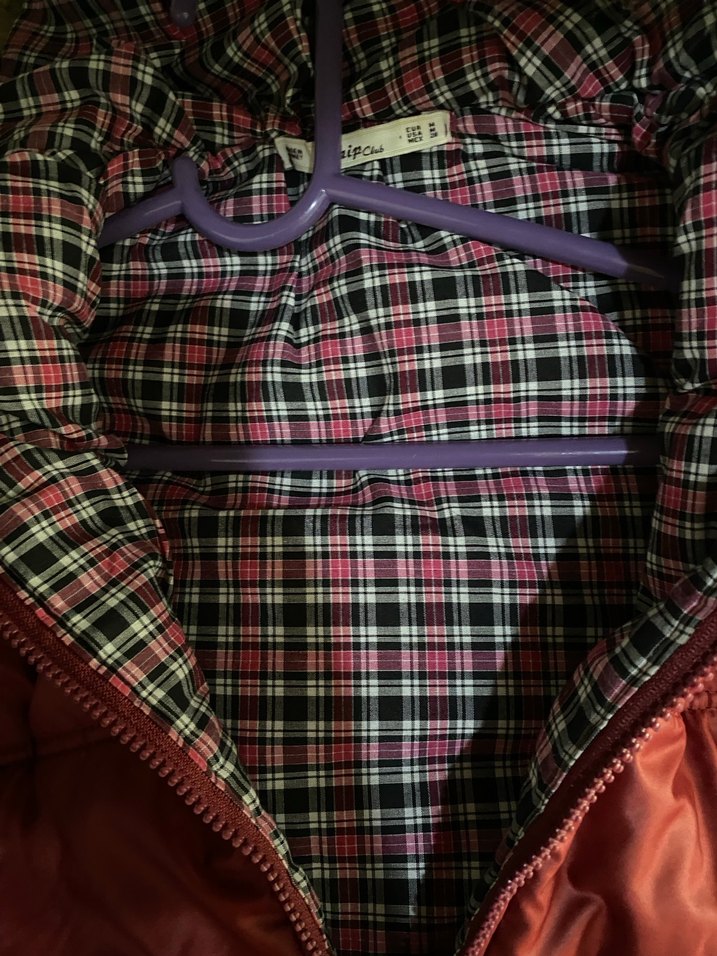 Bordo  Kadın Kolsuz mont - Görsel 3