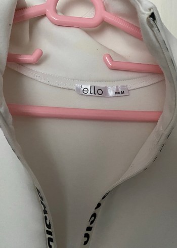 Yarım Fermuarlı Beyaz Kadın Sweatshirt - Görsel 3