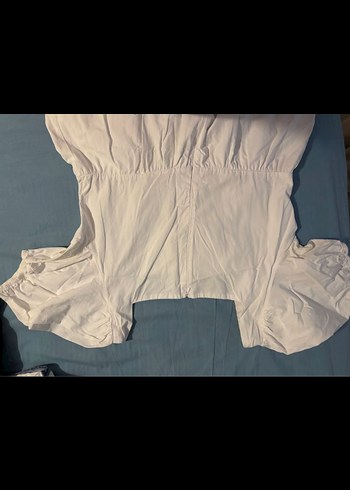 xl Beden Beyaz Keten Midi Elbise, Kısa Kollu, Salaş