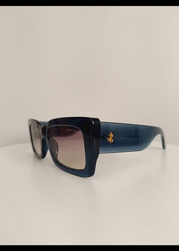 Jimmy Choo Lacivert Parlak Kadın Güneş Gözlüğü - Görsel 4