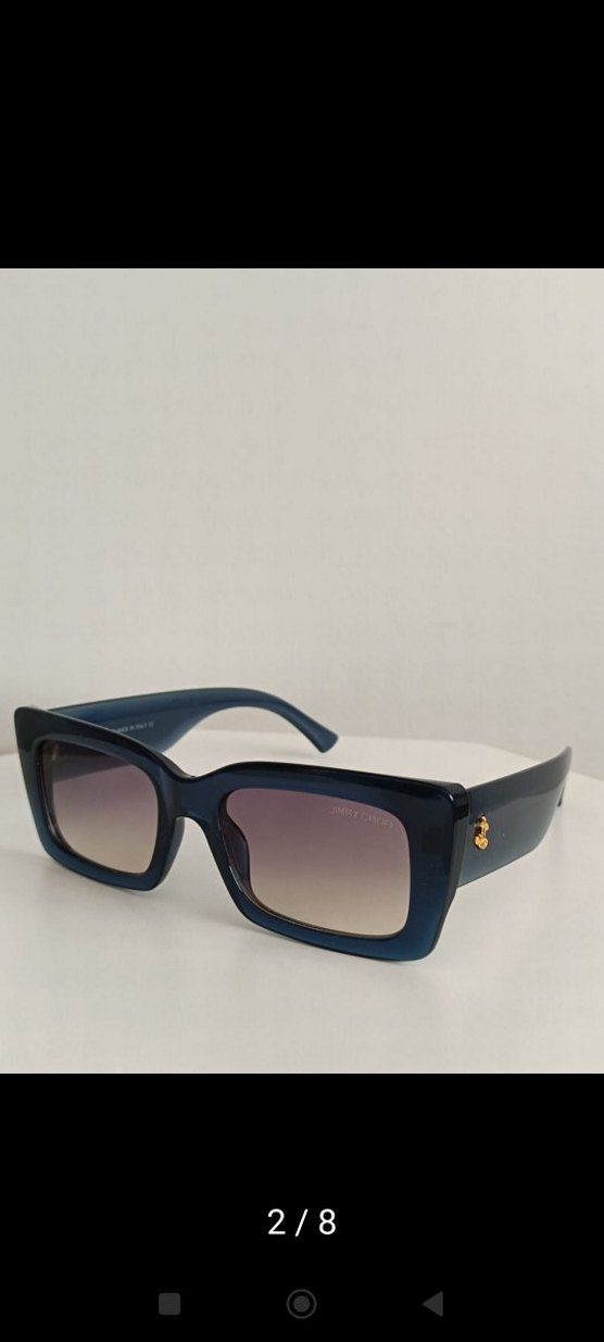 Jimmy Choo Lacivert Parlak Kadın Güneş Gözlüğü - Görsel 2