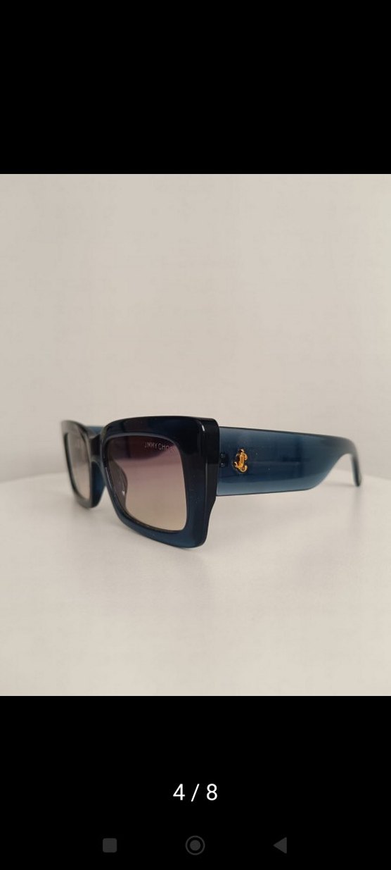 Jimmy Choo Lacivert Parlak Kadın Güneş Gözlüğü - Görsel 4