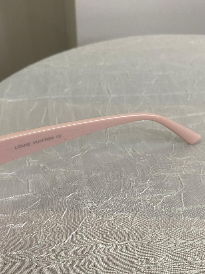 Bej Transparan Louis Vuitton Kadın Güneş Gözlüğü - Görsel 5
