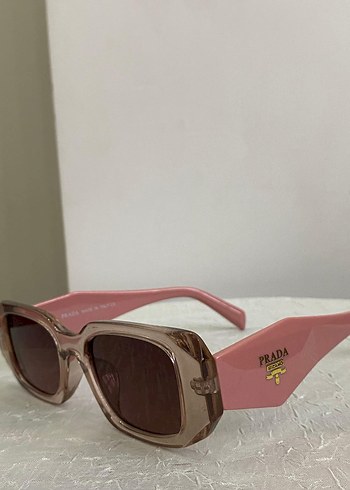 Prada Transparan Bej ve Pembe Kadın Güneş Gözlüğü - Görsel 2