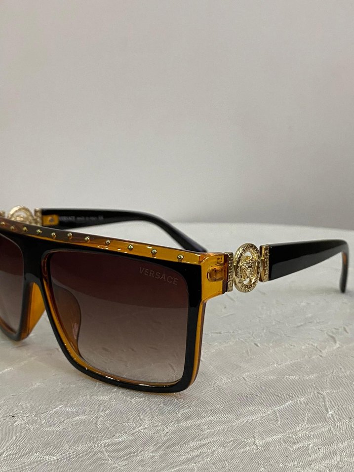 Versace Kahverengi Kemerli Kadın Güneş Gözlüğü - Görsel 3