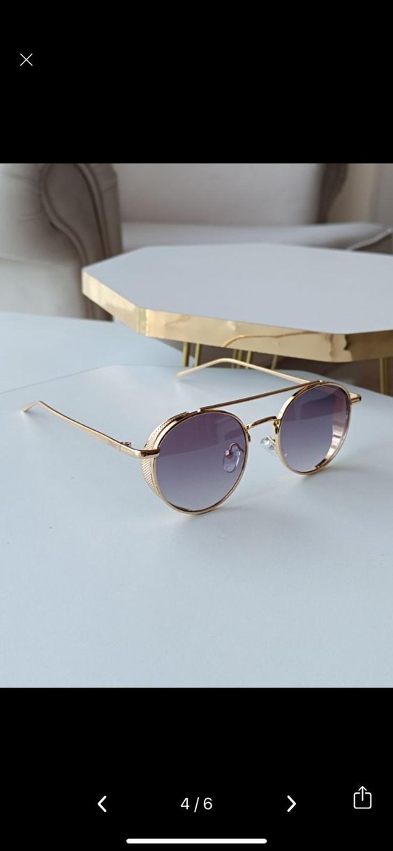 Altın Renk Dior Kadın Güneş Gözlüğü - Görsel 4