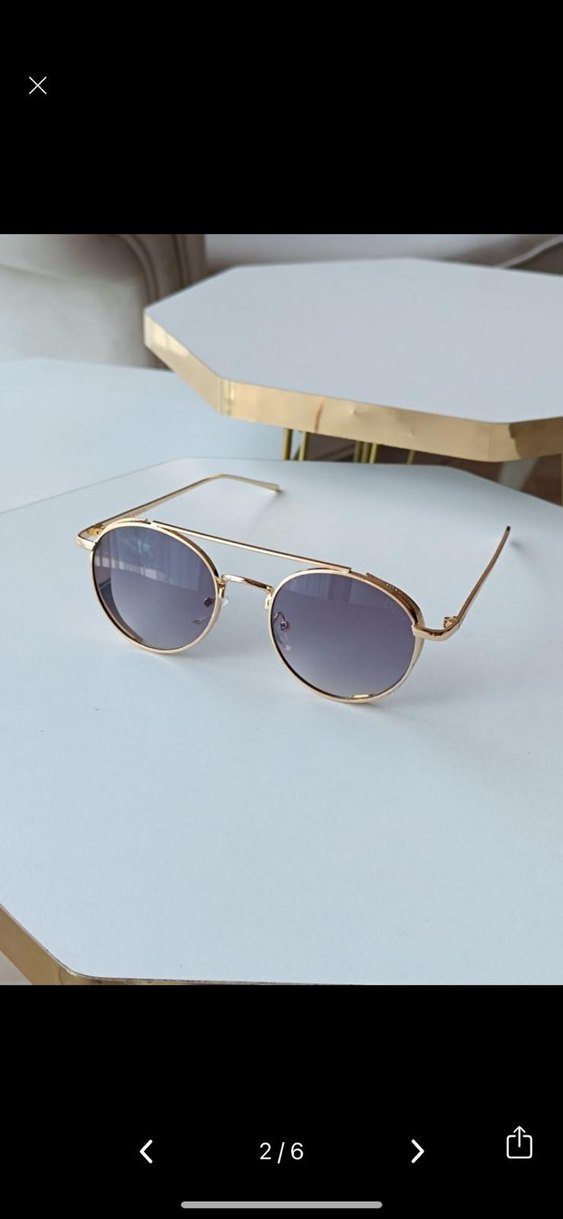 Altın Renk Dior Kadın Güneş Gözlüğü - Görsel 2