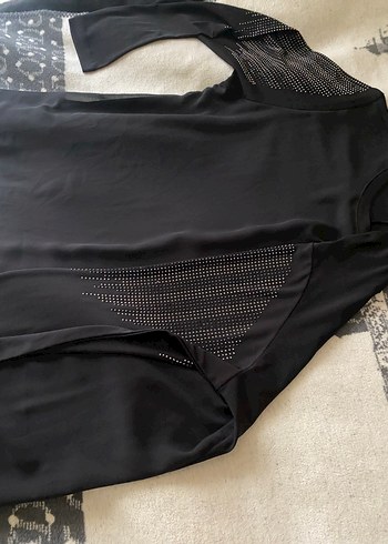 Uzun Siyah abiye Elbise - Görsel 4