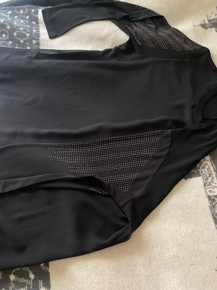 Uzun Siyah abiye Elbise - Görsel 4