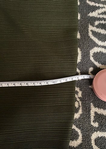 Düğmeli Uzun Kollu Haki Kadın Tunik takım pantolon - Görsel 2