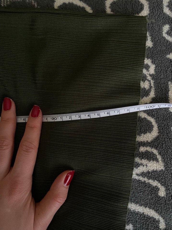 Düğmeli Uzun Kollu Haki Kadın Tunik takım pantolon - Görsel 5