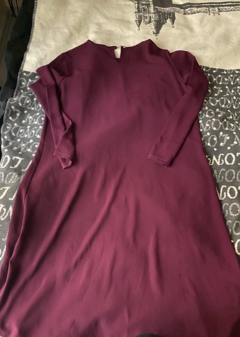 Bordo Uzun Kollu Salaş Kadın Tunik - Görsel 4