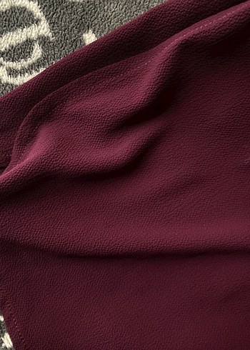 Bordo Uzun Kollu Salaş Kadın Tunik - Görsel 5