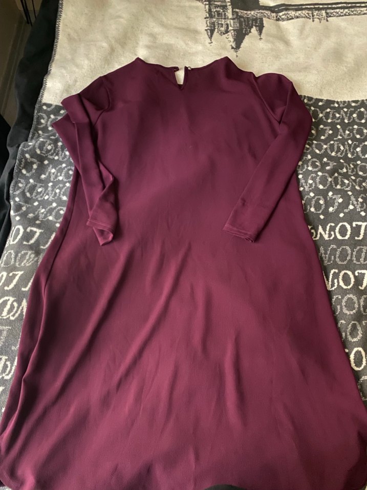 Bordo Uzun Kollu Salaş Kadın Tunik - Görsel 4