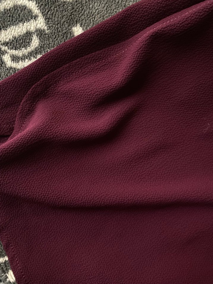 Bordo Uzun Kollu Salaş Kadın Tunik - Görsel 5