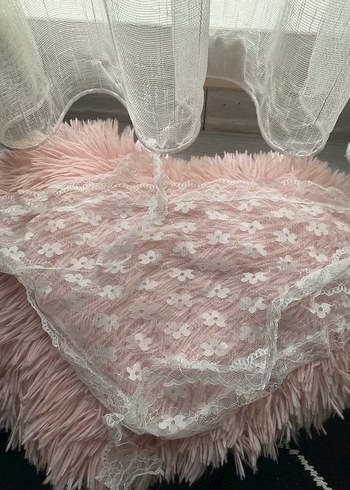 Kadın Beyaz Dantel Şal - Görsel 3