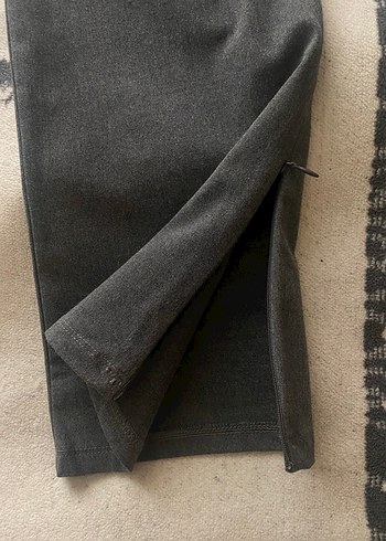 Gri Kadın Kumaş Pantolon - Görsel 2