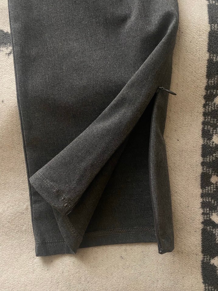 Gri Kadın  Kumaş Pantolon - Görsel 2