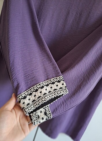 Trendyol & Milla Mor nakışlı Kimono ceket