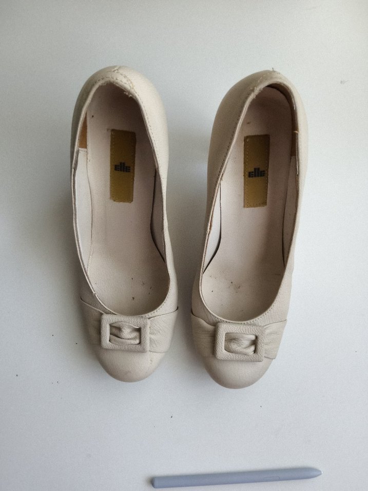 Elle marka  Bej Klasik Topuklu Kadın Ayakkabı , - Görsel 4